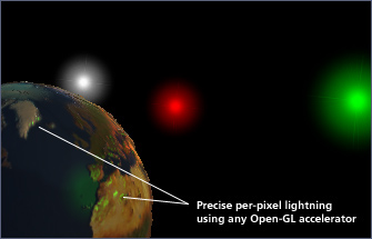 Precise per-pixel ligtning